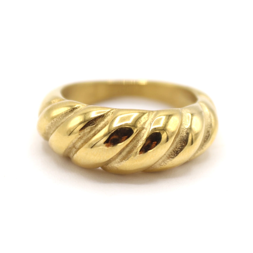 
                      
                        Kanye Croissant Gold Ring
                      
                    