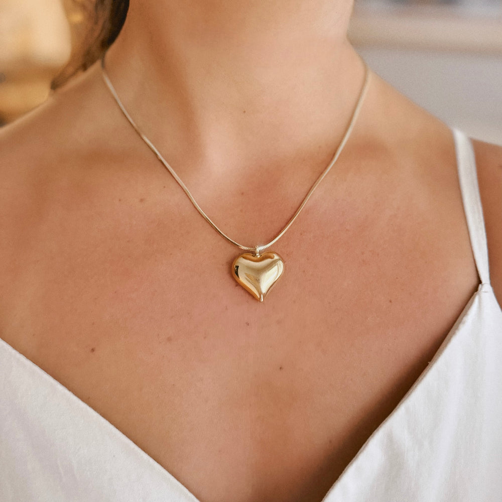 
                      
                        Daphne Puffy Heart Necklace
                      
                    