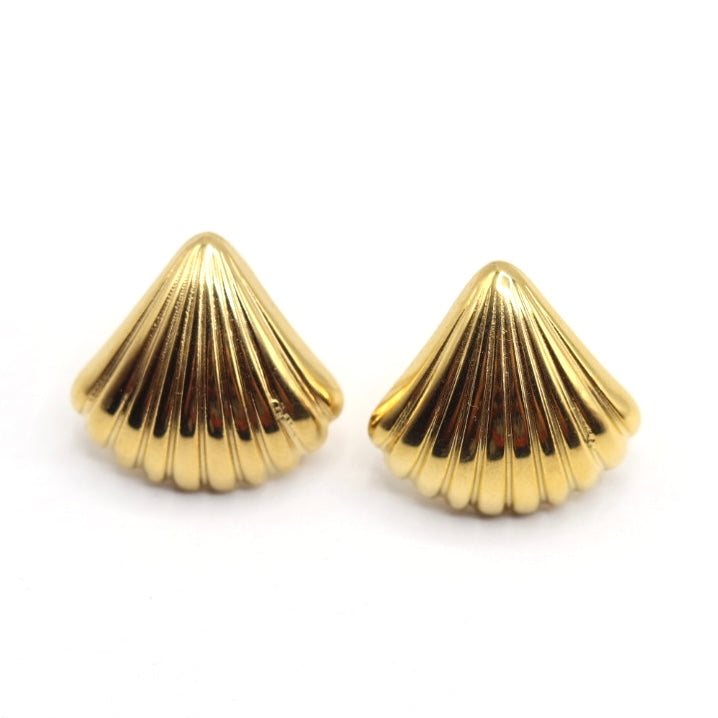 
                      
                        Seanna Textured Shell Stud Earrings
                      
                    