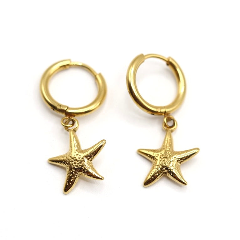 Stella Starfish Charm Earrings