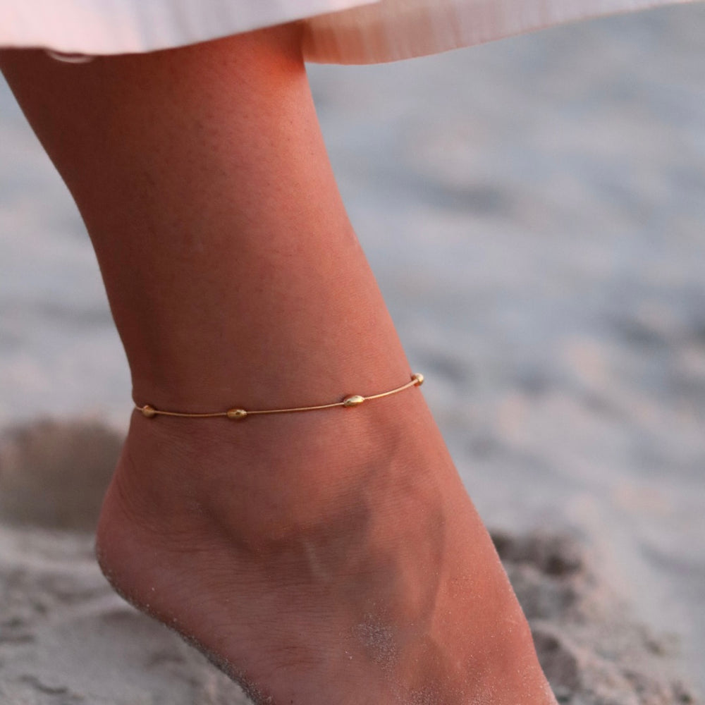 Charleston Rice Bead Anklet