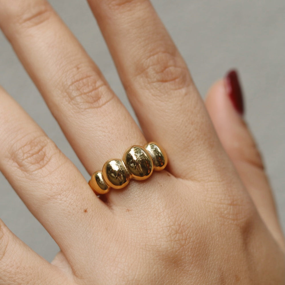 Pippa Minimalist Oval Chunky Ring