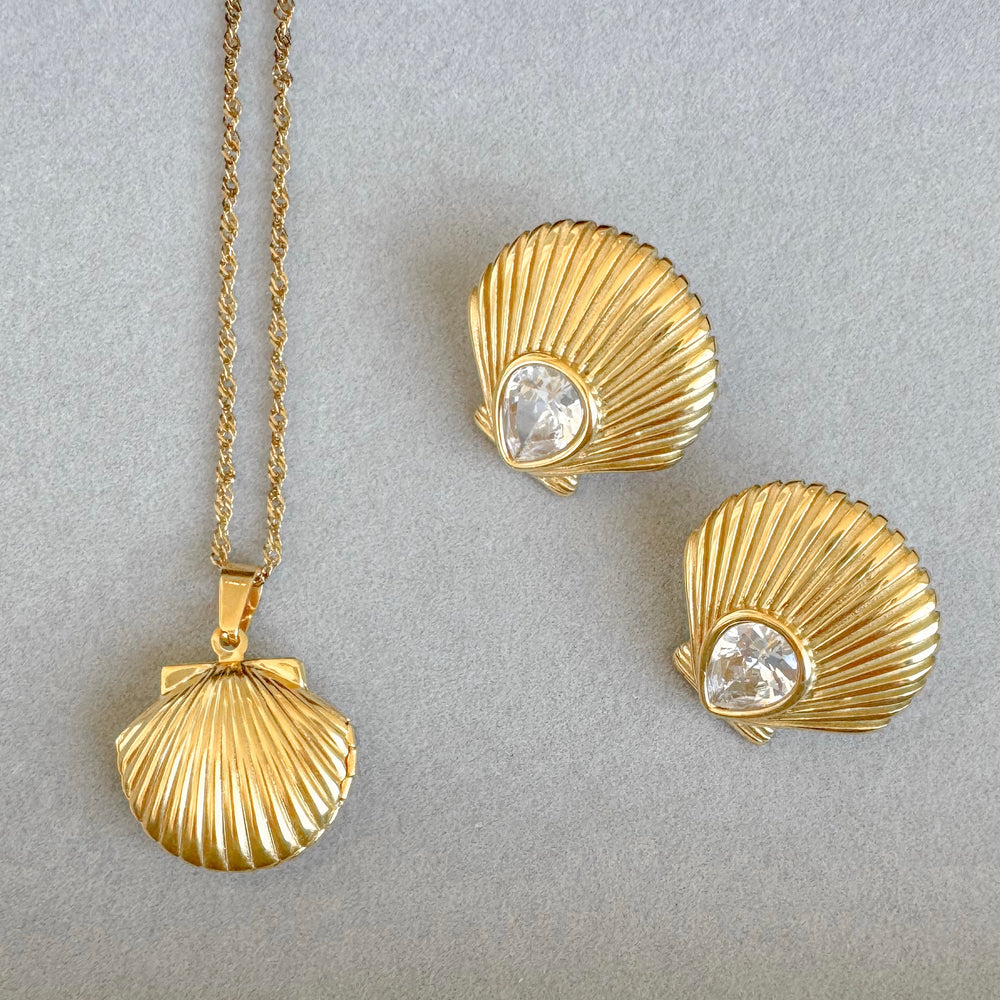 
                      
                        Shell Locket Necklace
                      
                    