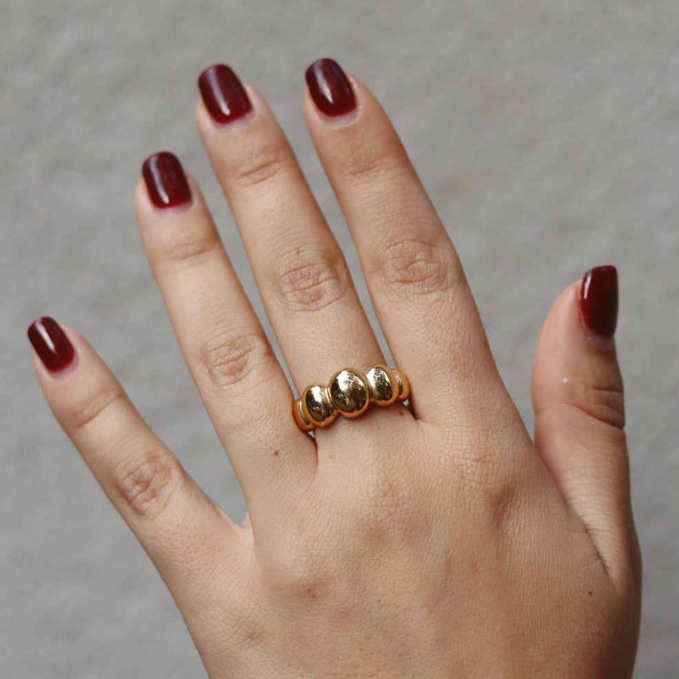 
                      
                        Pippa Minimalist Oval Chunky Ring
                      
                    