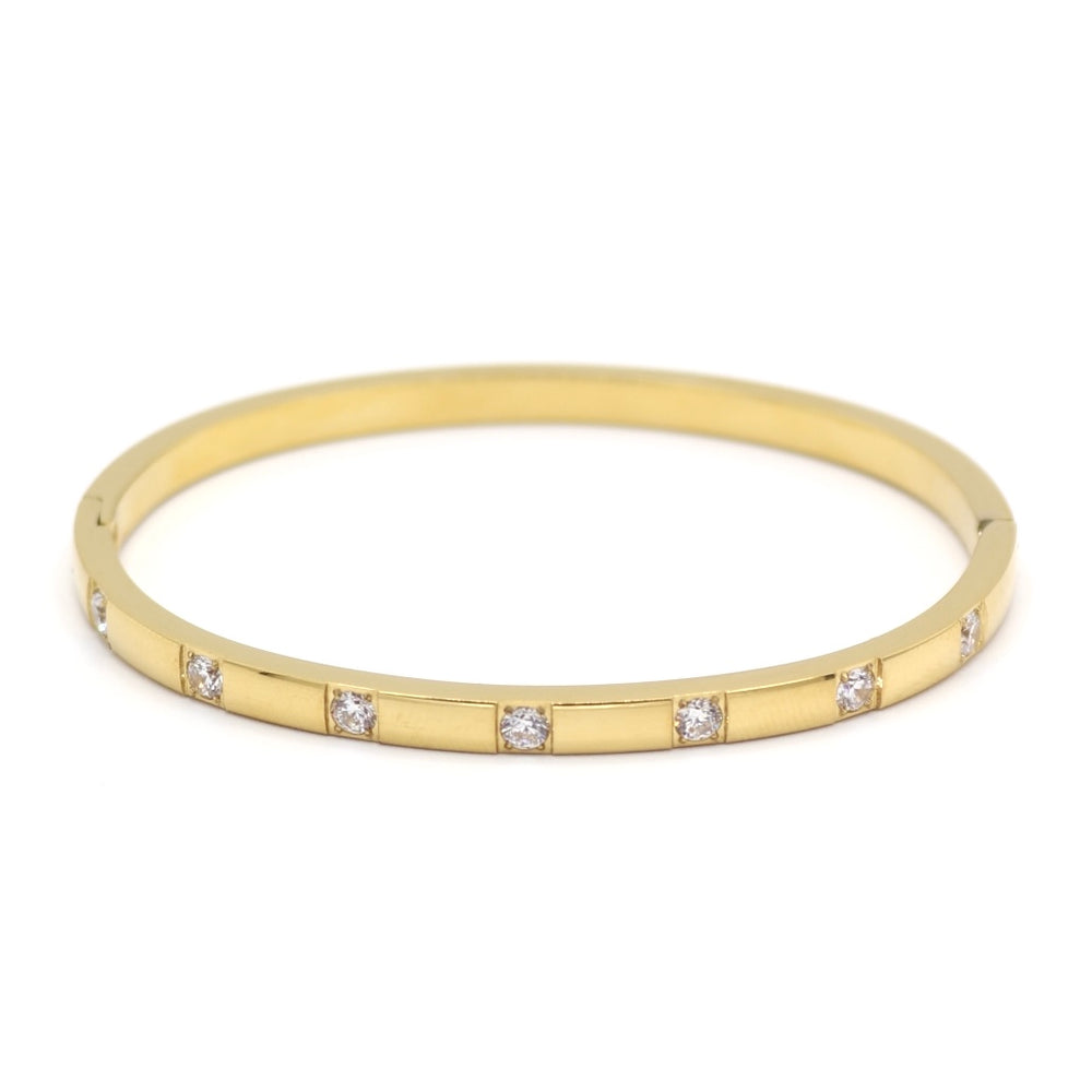 Carmelina Gold Bangle Bracelet