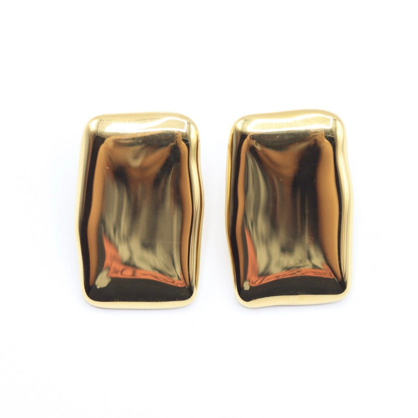 Dory Chunky Rectangle Stud Earring