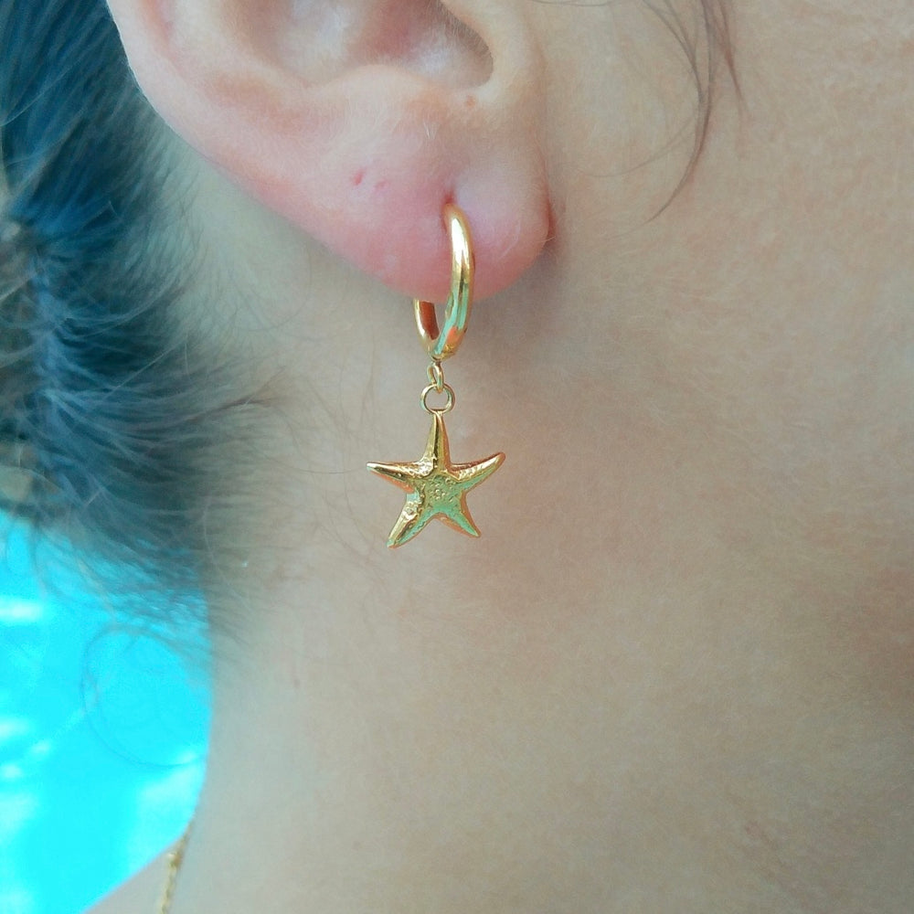 Stella Starfish Charm Earrings