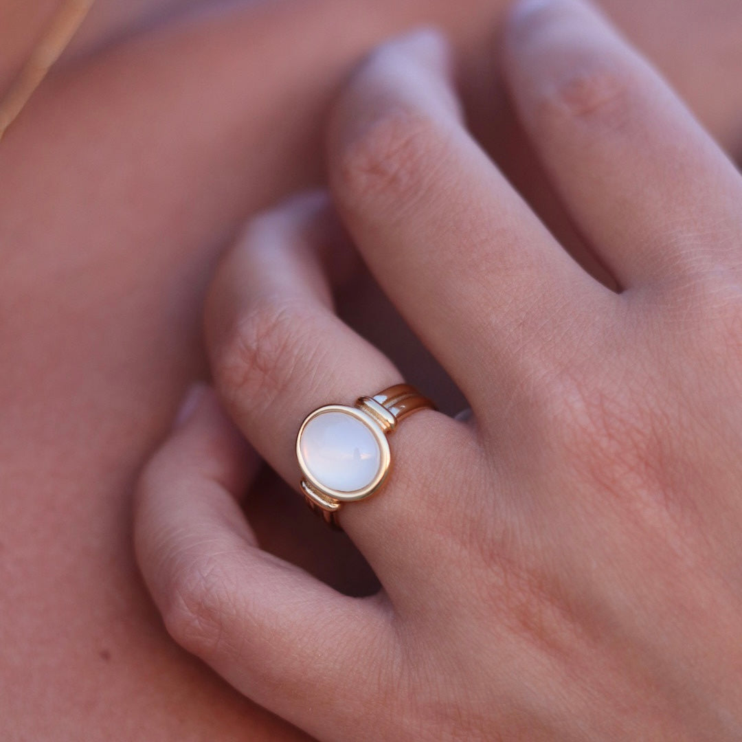 Harper Moonstone Oval Ring