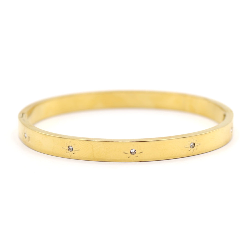 Gladis Gold Bangle Bracelet