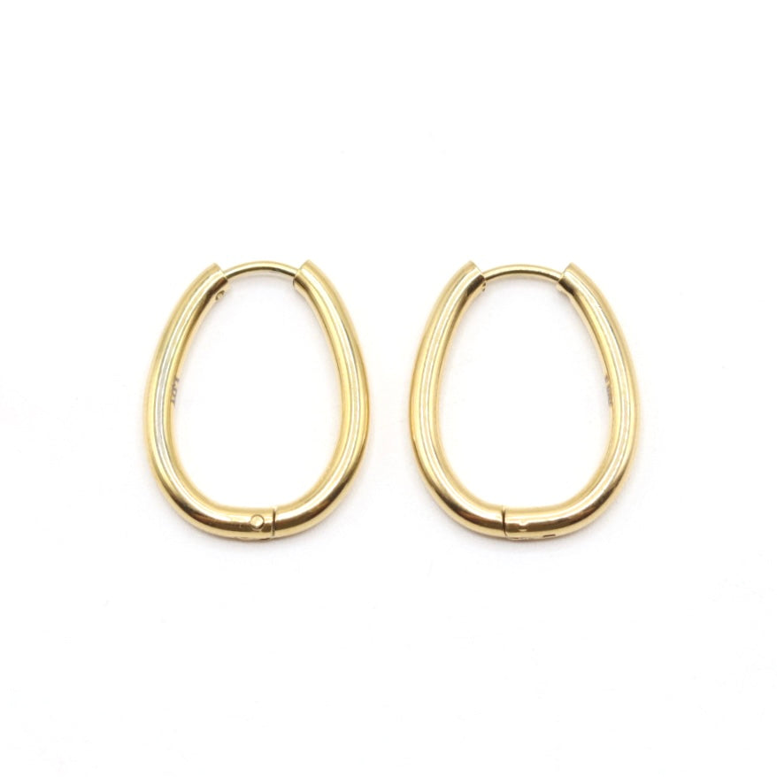 
                      
                        Irregular Egg Shape Hoop Earring
                      
                    