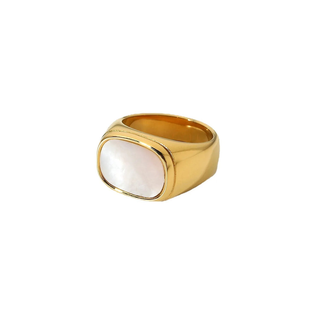 Jessie Rectangle Pearl Ring