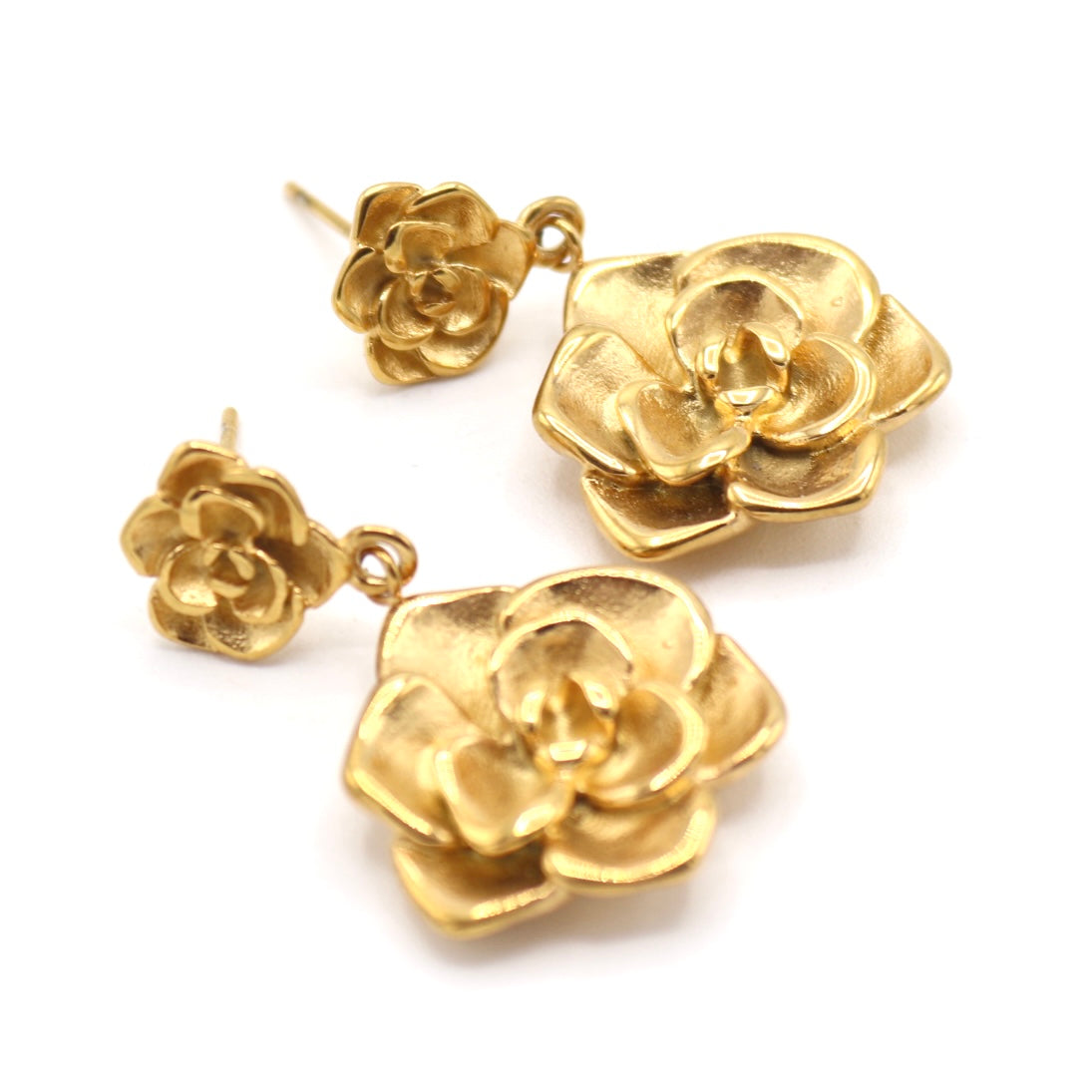 Magnolia Flower Earrings