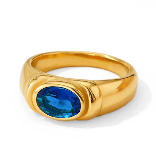 Aria Blue Zircon Ring