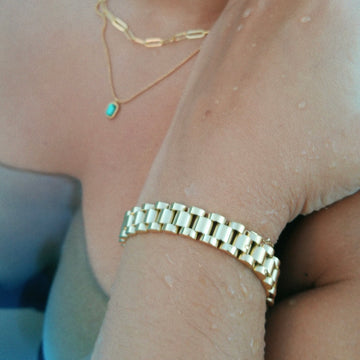 Aubree Watchband Gold Bracelet