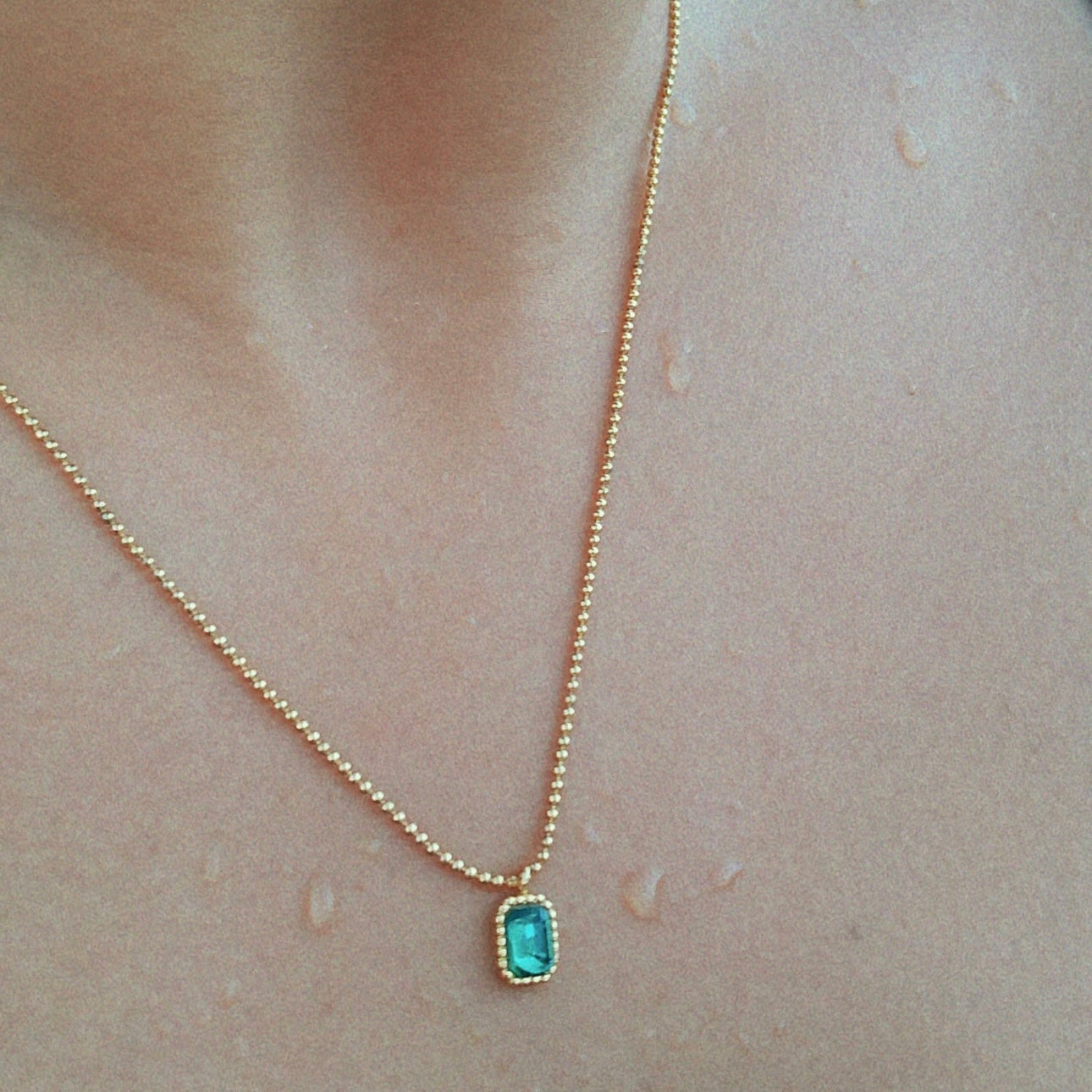 Paloma Emerald Pendant Necklace