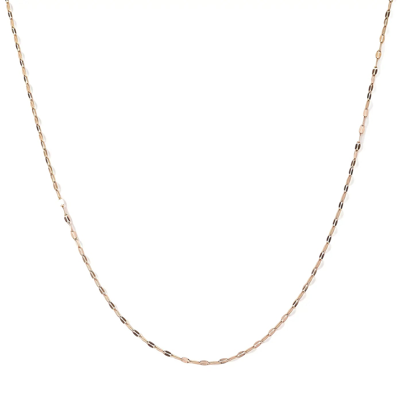 Lenor Diamond Cut Lip Chain Necklace