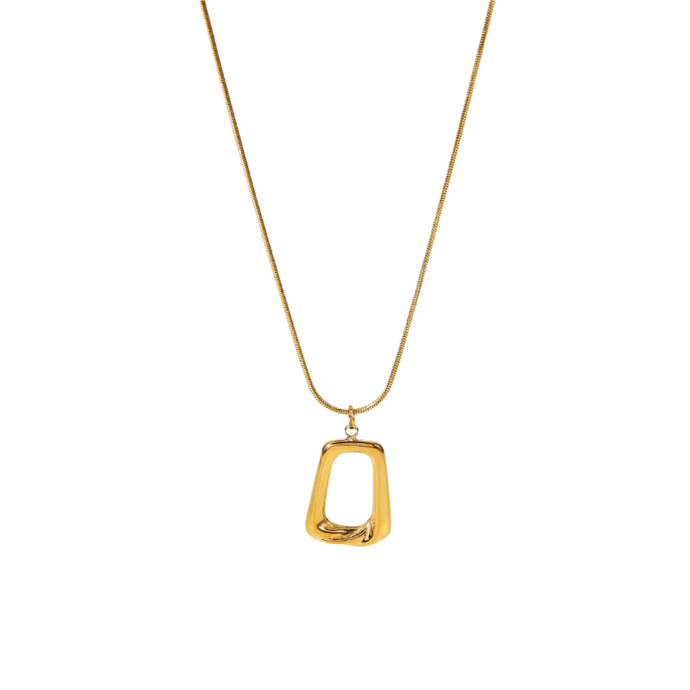 Bernadette Trapezoid Shape Pendant Necklace