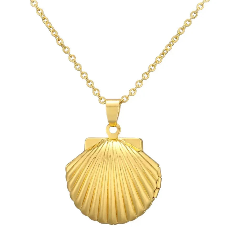 Shell Locket Necklace