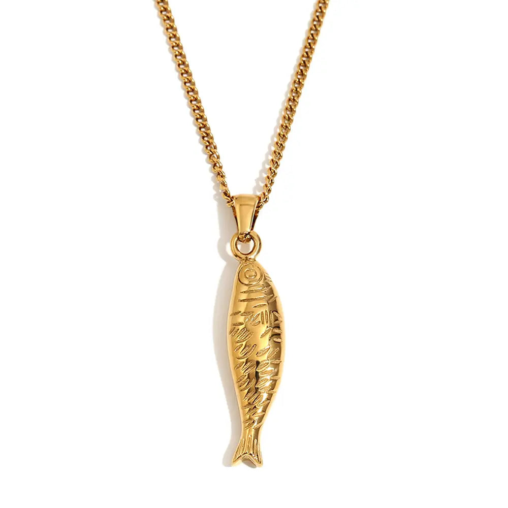 Isla Sardine Fish Necklace