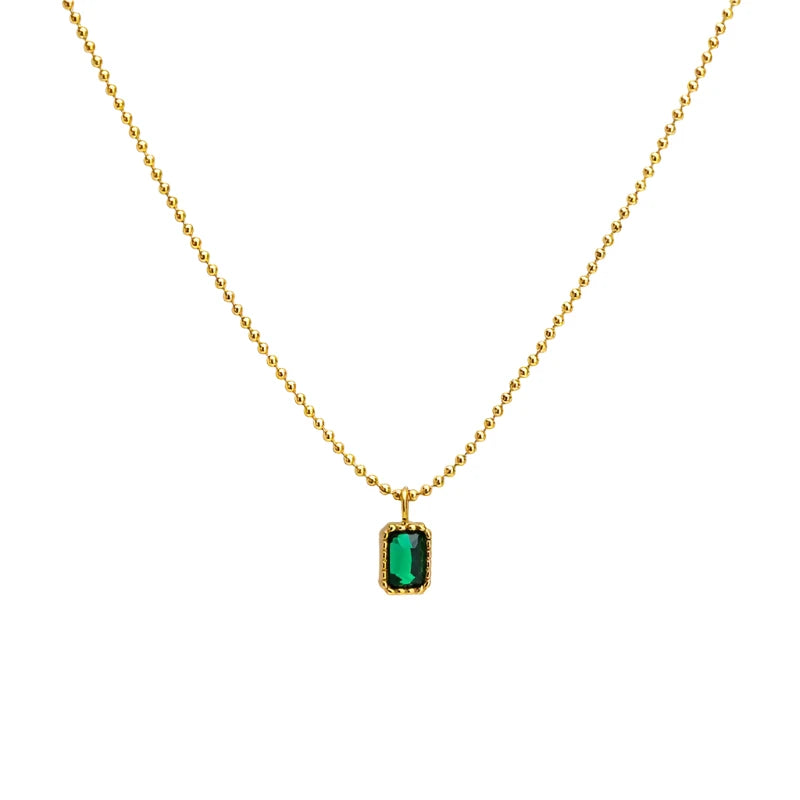 
                      
                        Paloma Emerald Pendant Necklace
                      
                    