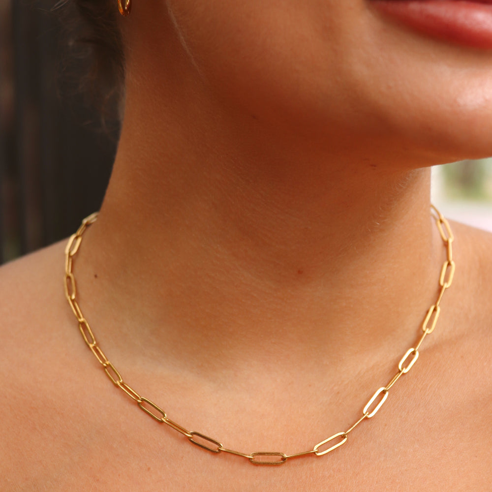 Emilia Paperclip Chain Necklace