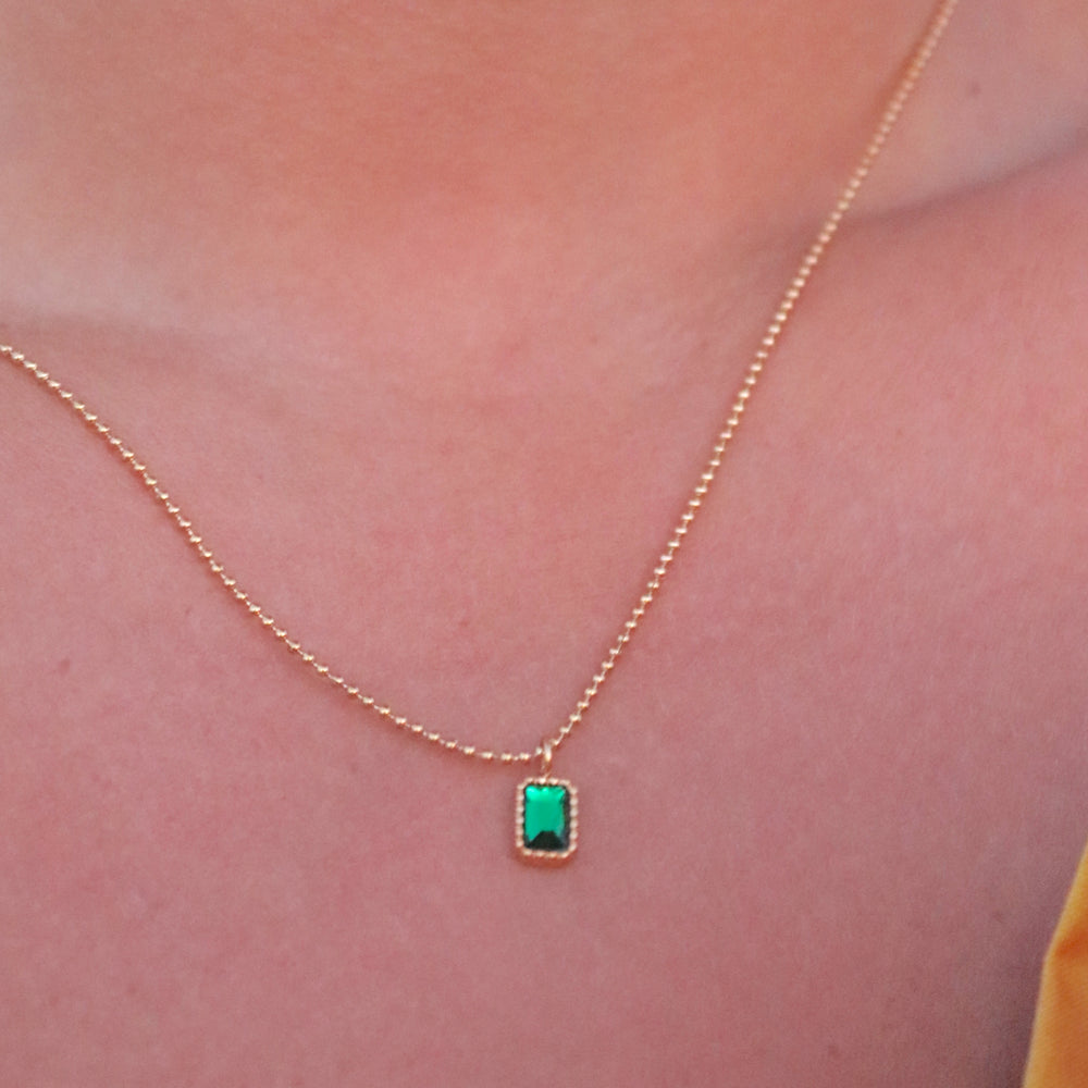 
                      
                        Paloma Emerald Pendant Necklace
                      
                    