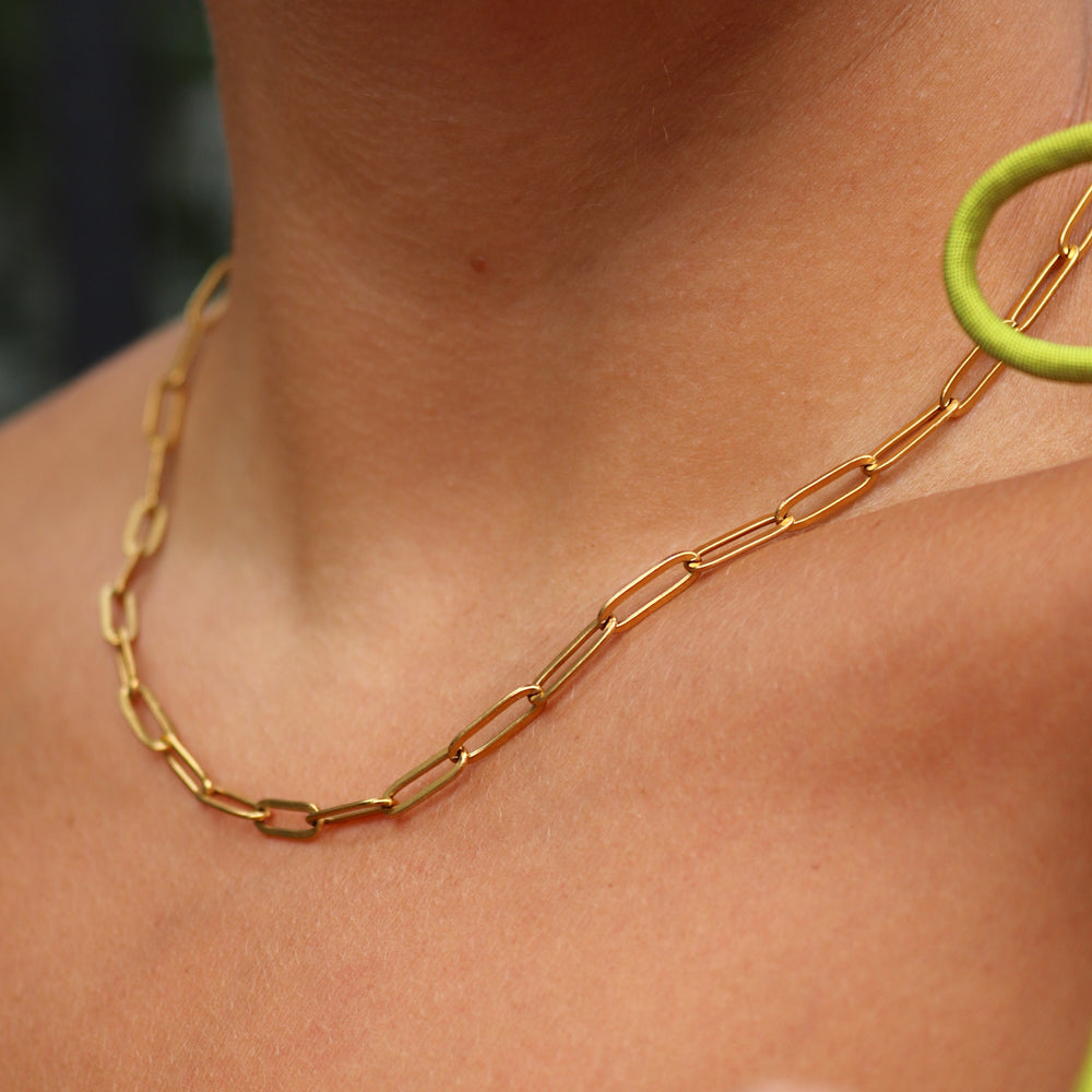 
                      
                        Emilia Paperclip Chain Necklace
                      
                    