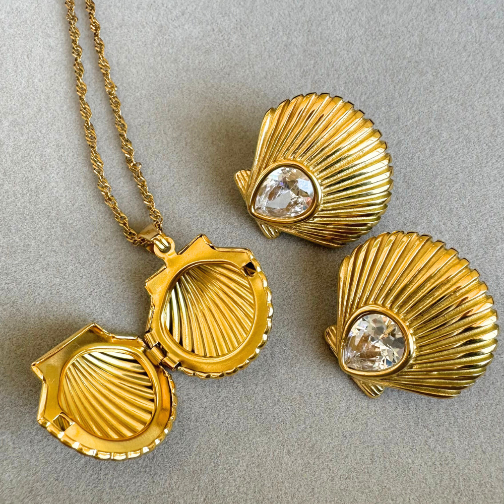 
                      
                        Shell Locket Necklace
                      
                    