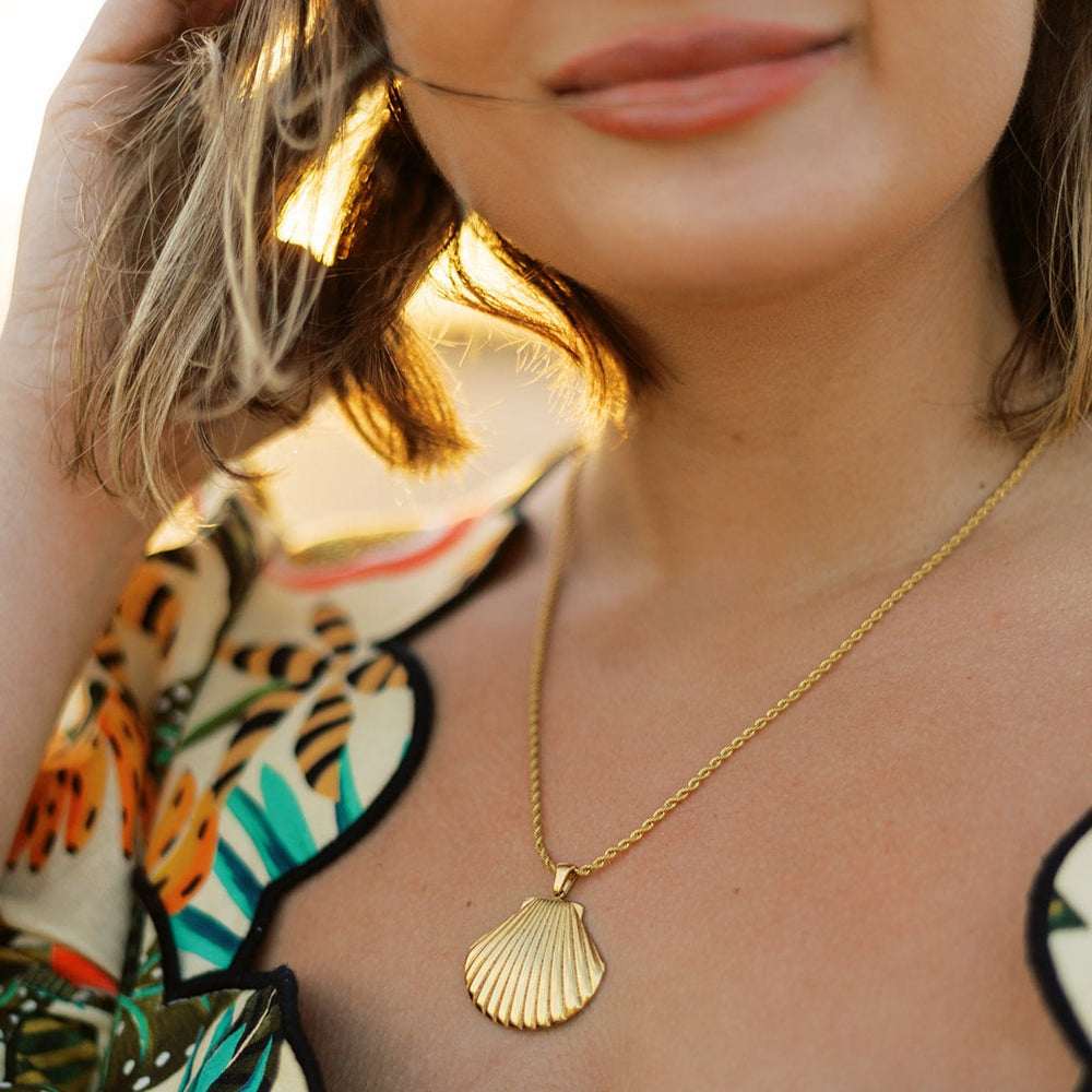 
                      
                        Delphine Shell Pendant Necklace
                      
                    