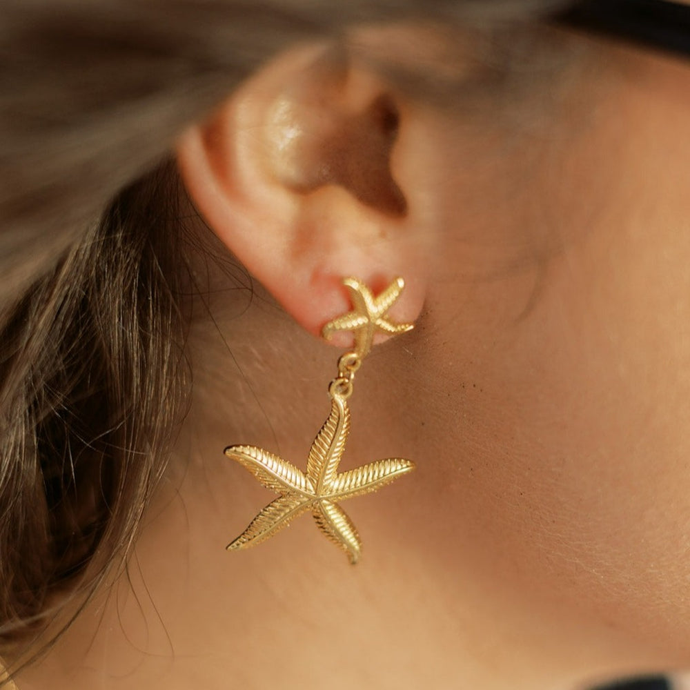 
                      
                        Azure Double Starfish Earrings
                      
                    